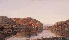 Amaldus Clarin Nielsen Morgen ved Ny-Hellesund Norge oil painting art